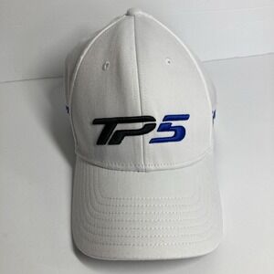 Taylor Made TP5 Tour Authentic Golf Hat Cap White Adjustable Stretch Embroidered